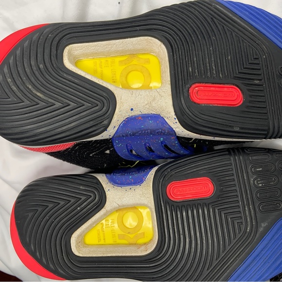 Nike KD 14 Black/Fusion Red-White CW3935 004 SIZE 8 - Picture 7 of 7